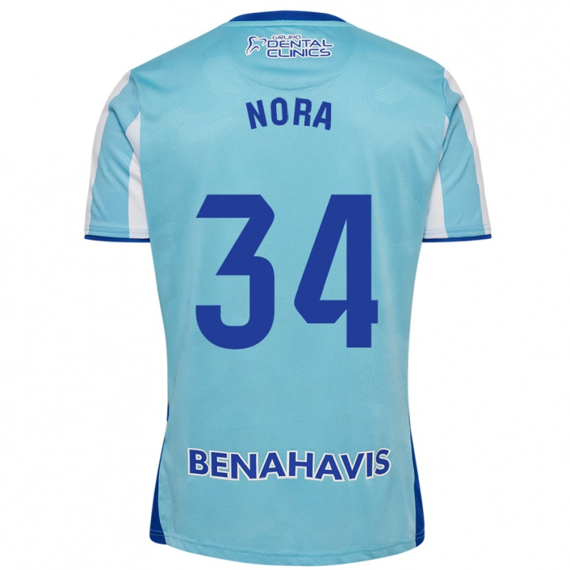 Danxen Kid Nora #34 Sky Blue White Home Jersey 2025/26 T-Shirt