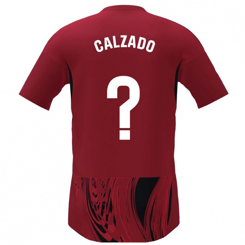 Danxen Kid Joaquín Calzado #0 Red Black Home Jersey 2025/26 T-Shirt
