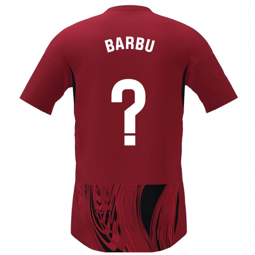 Danxen Kid Álex Barbu #0 Red Black Home Jersey 2025/26 T-Shirt