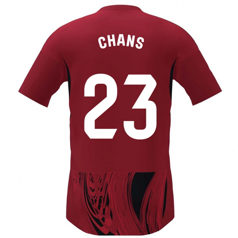 Danxen Kid Ángel Chans #23 Red Black Home Jersey 2025/26 T-Shirt