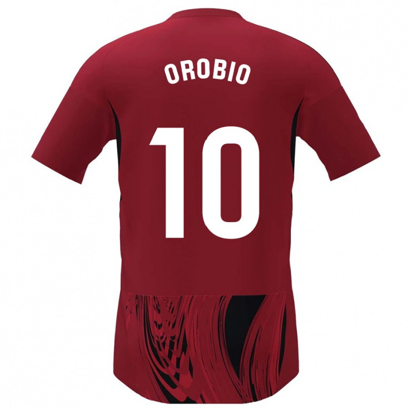 Danxen Kid Ekhiotz Orobio #10 Red Black Home Jersey 2025/26 T-Shirt