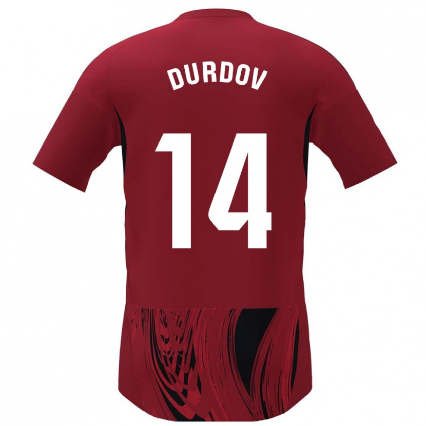 Danxen Kid Ivan Durdov #14 Red Black Home Jersey 2025/26 T-Shirt