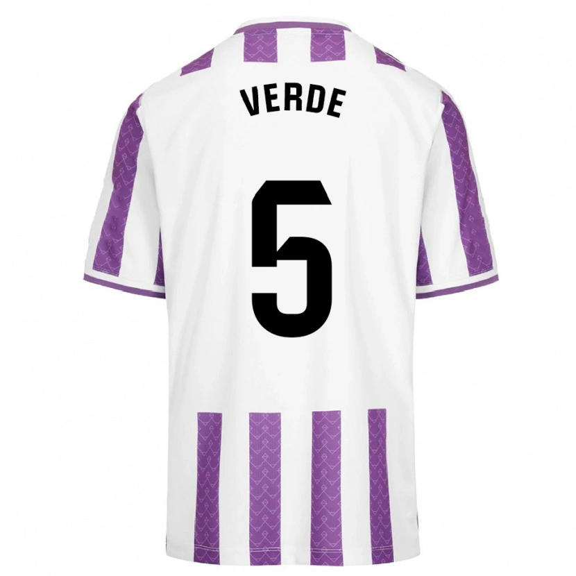 Danxen Kid Adrián Verde #5 Purple White Home Jersey 2025/26 T-Shirt