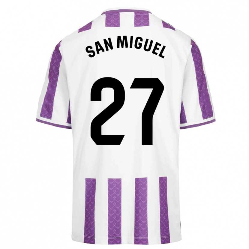 Danxen Kid Yago San Miguel #27 Purple White Home Jersey 2025/26 T-Shirt