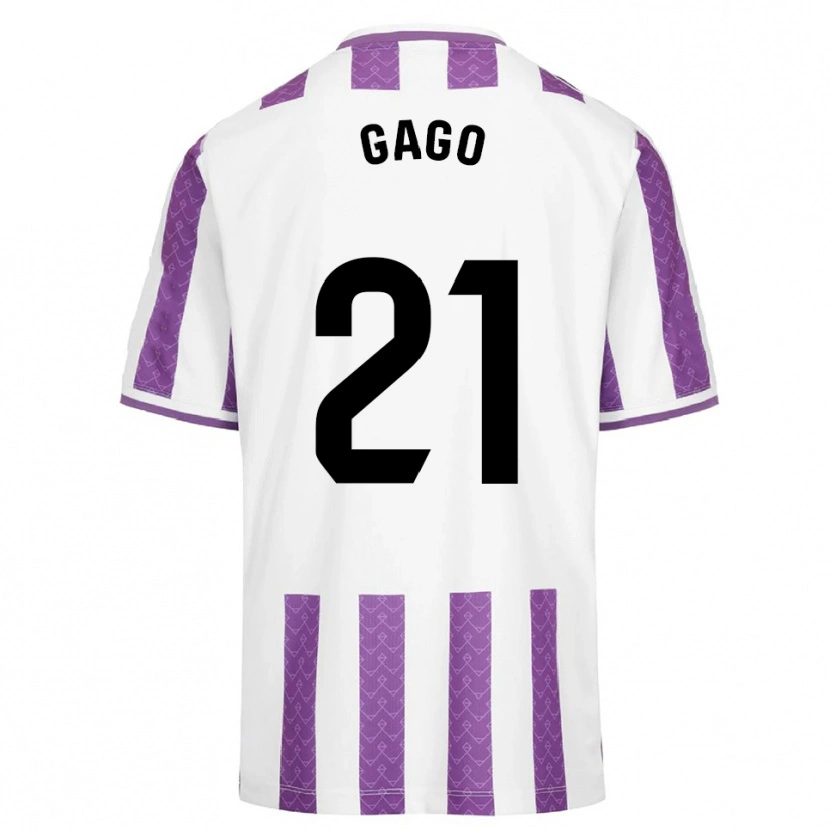 Danxen Kid Lucía Gago Sánchez #21 Purple White Home Jersey 2025/26 T-Shirt