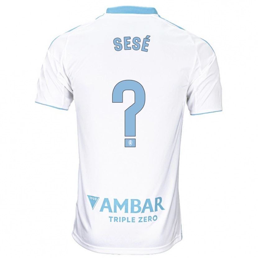 Danxen Kid Manu Sesé #0 White Sky Blue Home Jersey 2025/26 T-Shirt