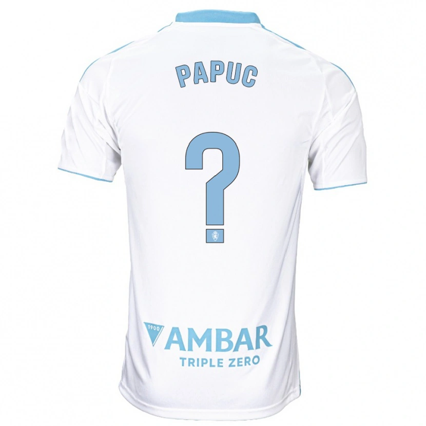 Danxen Kid Daniel Papuc #0 White Sky Blue Home Jersey 2025/26 T-Shirt