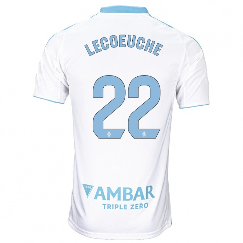 Danxen Kid Quentin Lecoeuche #22 White Sky Blue Home Jersey 2025/26 T-Shirt
