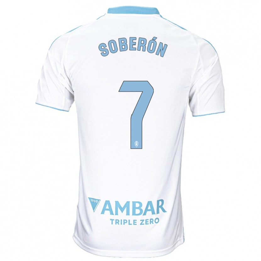 Danxen Kid Mario Soberón #7 White Sky Blue Home Jersey 2025/26 T-Shirt