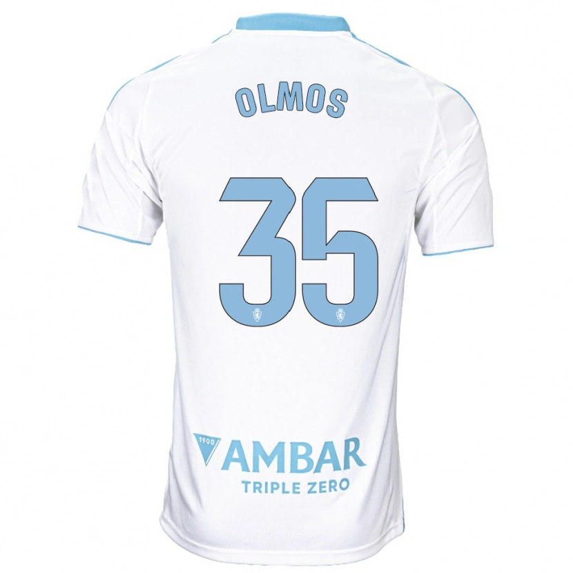 Danxen Kid Lucas Olmos #35 White Sky Blue Home Jersey 2025/26 T-Shirt