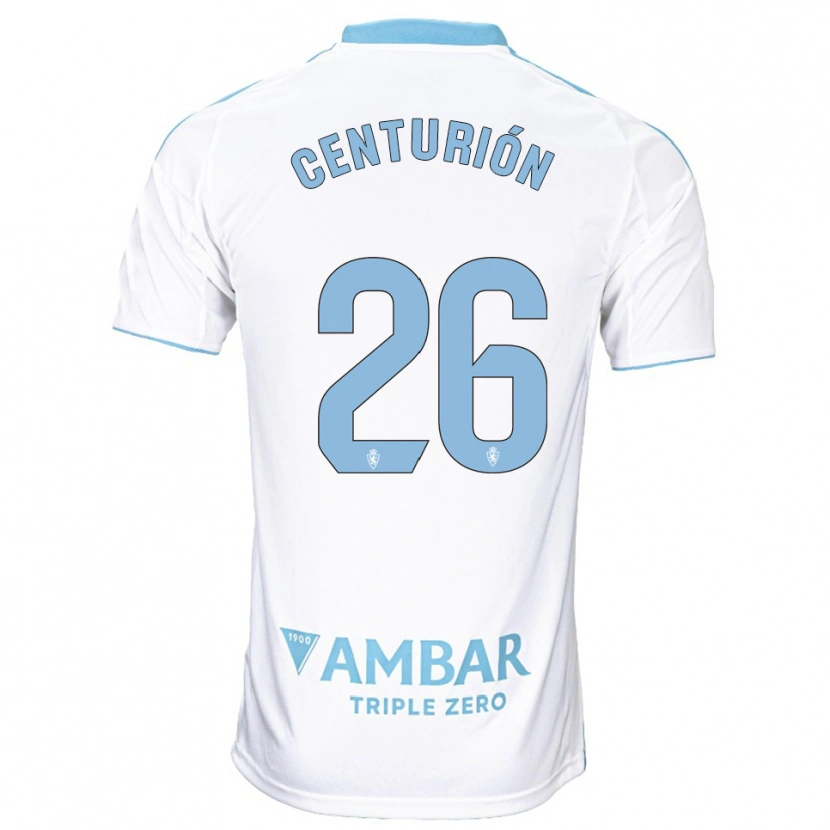 Danxen Kid Pablo Centurión #26 White Sky Blue Home Jersey 2025/26 T-Shirt