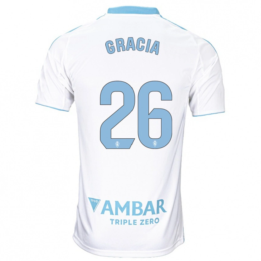 Danxen Kid Gori Gracia #26 White Sky Blue Home Jersey 2025/26 T-Shirt