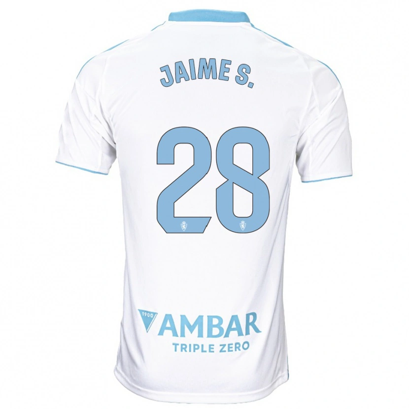 Danxen Kid Jaime Sánchez #28 White Sky Blue Home Jersey 2025/26 T-Shirt