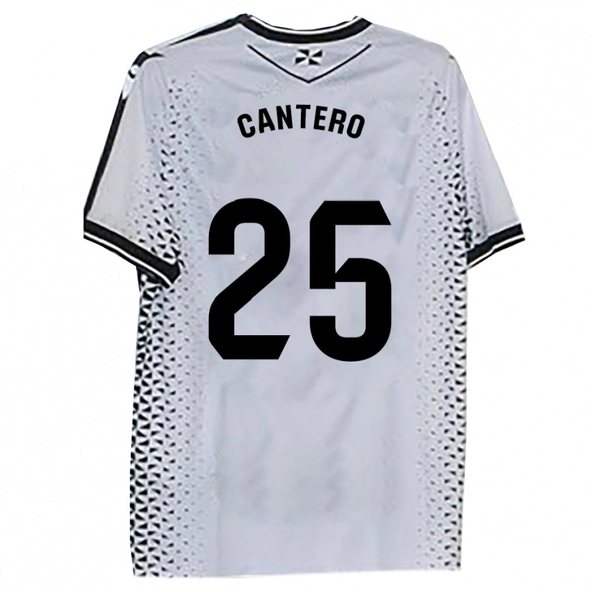 Danxen Kid Yago Cantero #25 White Black Home Jersey 2025/26 T-Shirt