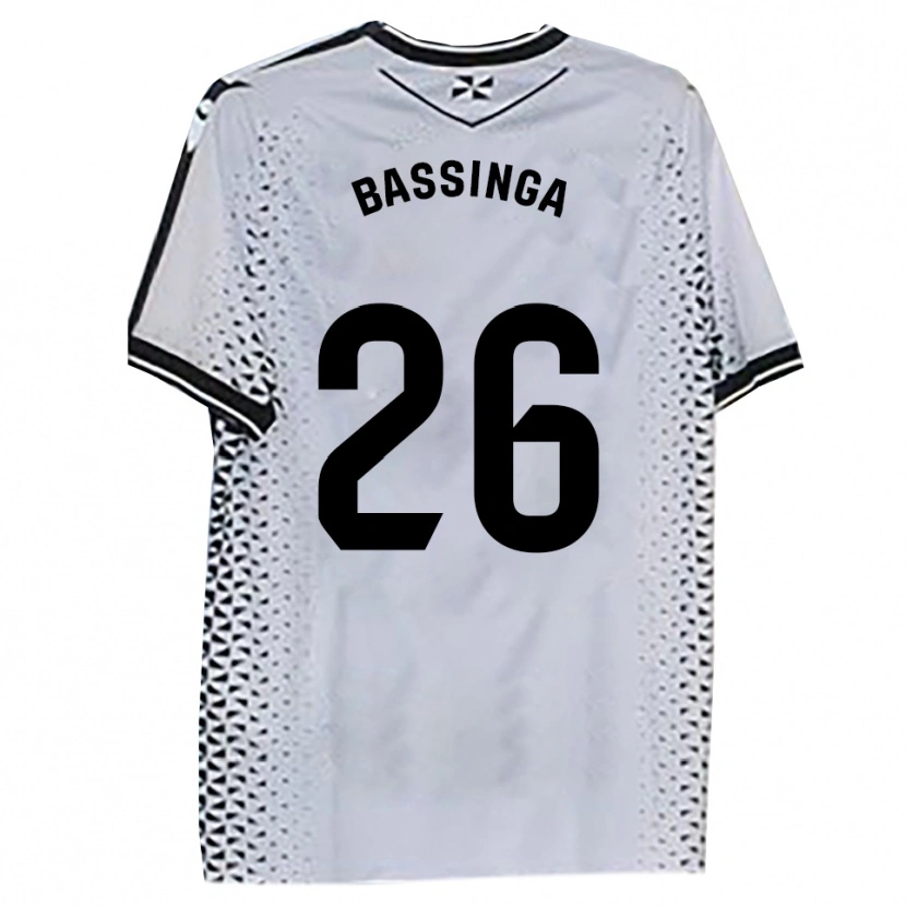 Danxen Kid Aboubacar Bassinga #26 White Black Home Jersey 2025/26 T-Shirt