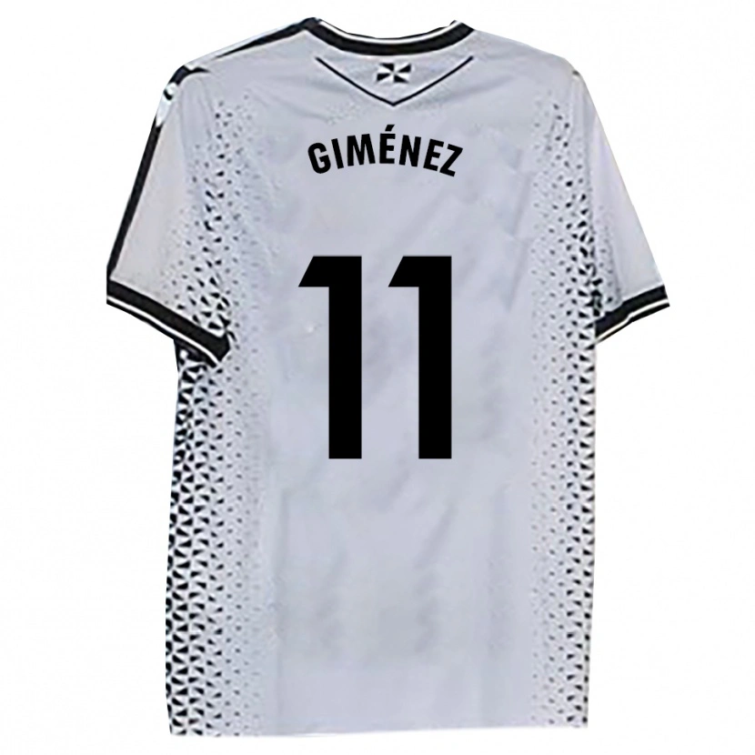 Danxen Kid Gonzalo Giménez #11 White Black Home Jersey 2025/26 T-Shirt