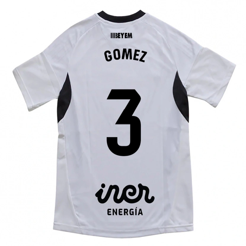 Danxen Kid Jonathan Gómez #3 White Purple Home Jersey 2025/26 T-Shirt