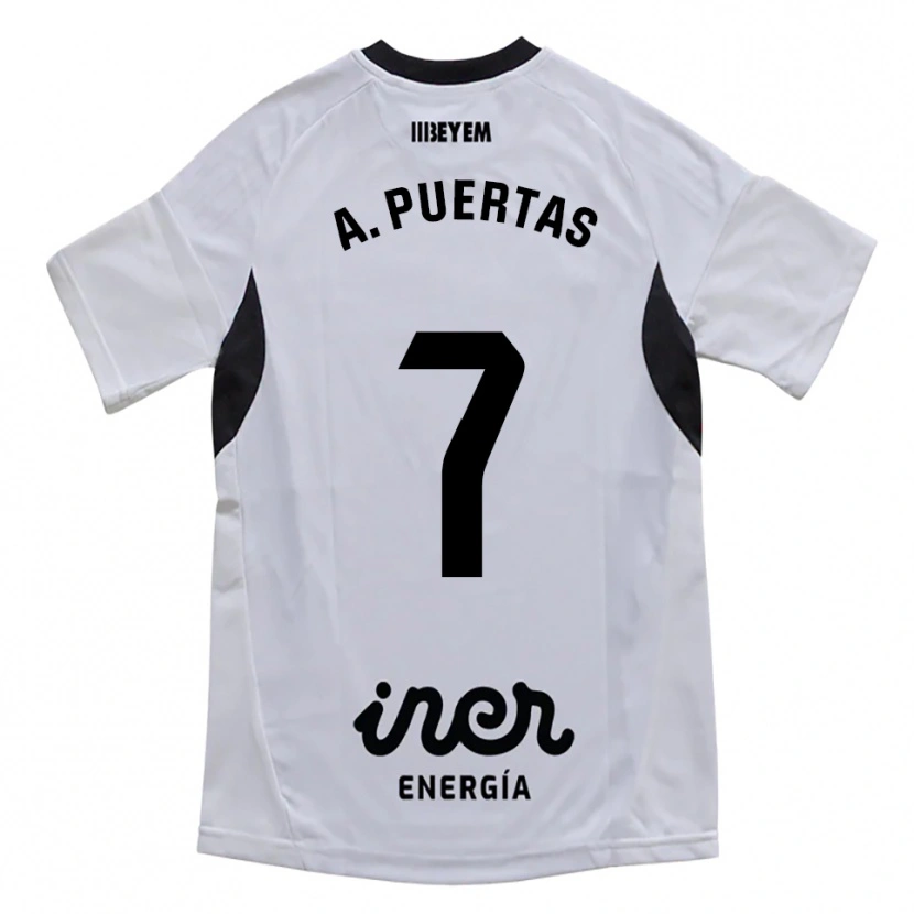 Danxen Kid Antonio Puertas #7 White Purple Home Jersey 2025/26 T-Shirt