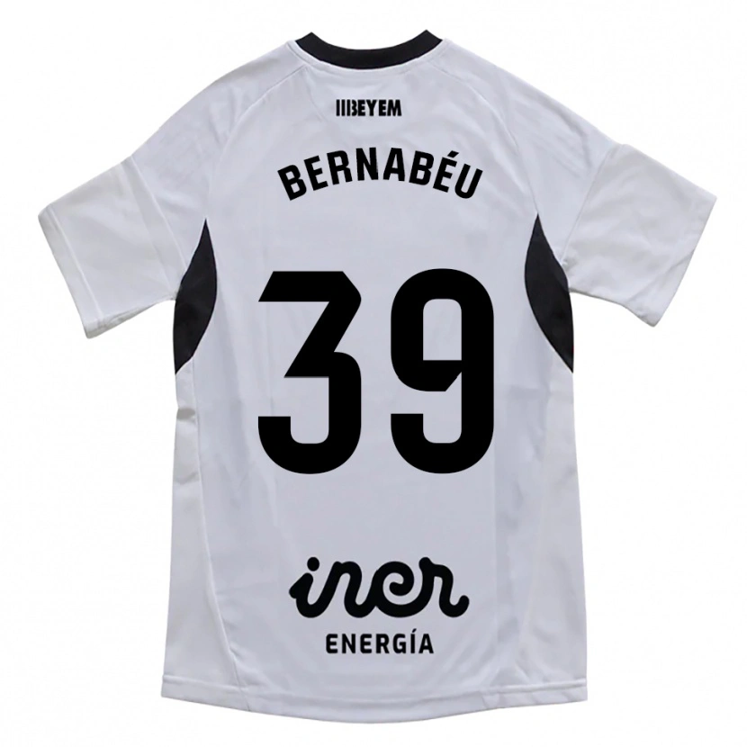 Danxen Kid Dani Bernabéu #39 White Purple Home Jersey 2025/26 T-Shirt