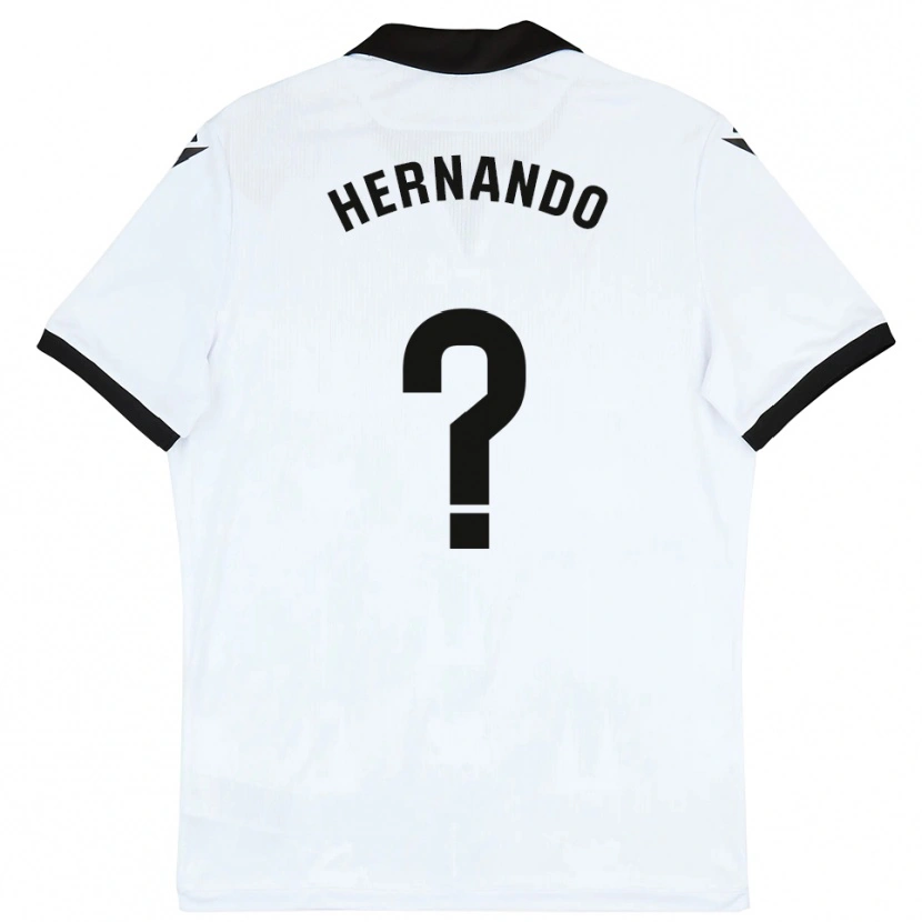 Danxen Kid Marcos Hernando #0 White Black Home Jersey 2025/26 T-Shirt