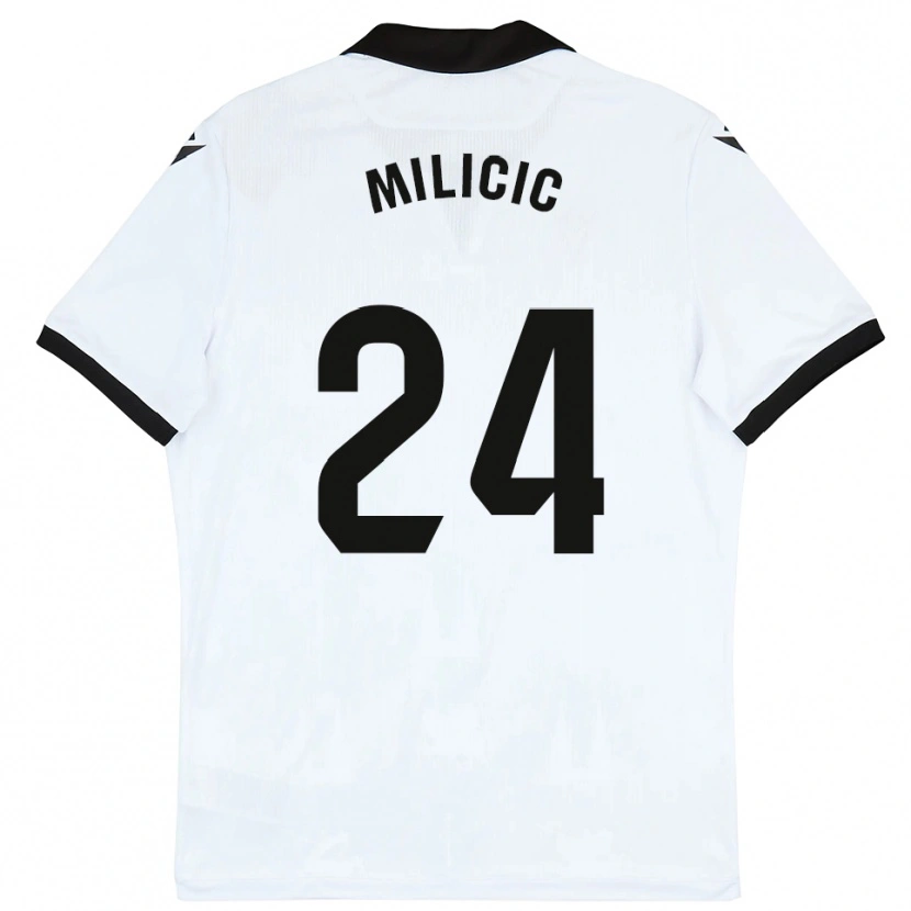 Danxen Kid Nikola Milicic #24 White Black Home Jersey 2025/26 T-Shirt