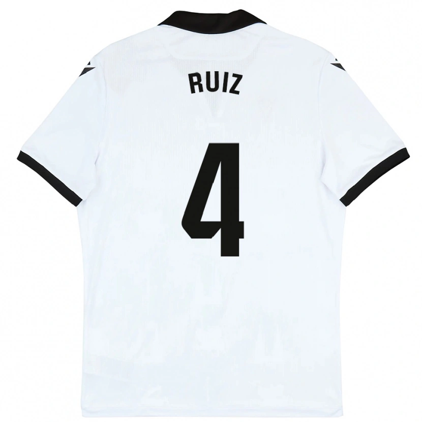 Danxen Kid Dani Ruiz #4 White Black Home Jersey 2025/26 T-Shirt