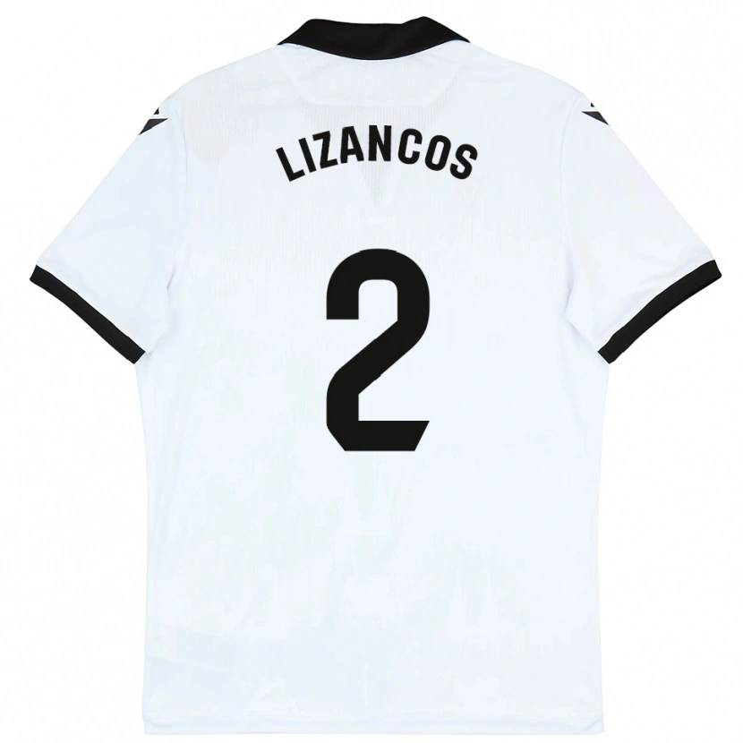 Danxen Kid Álex Lizancos #2 White Black Home Jersey 2025/26 T-Shirt