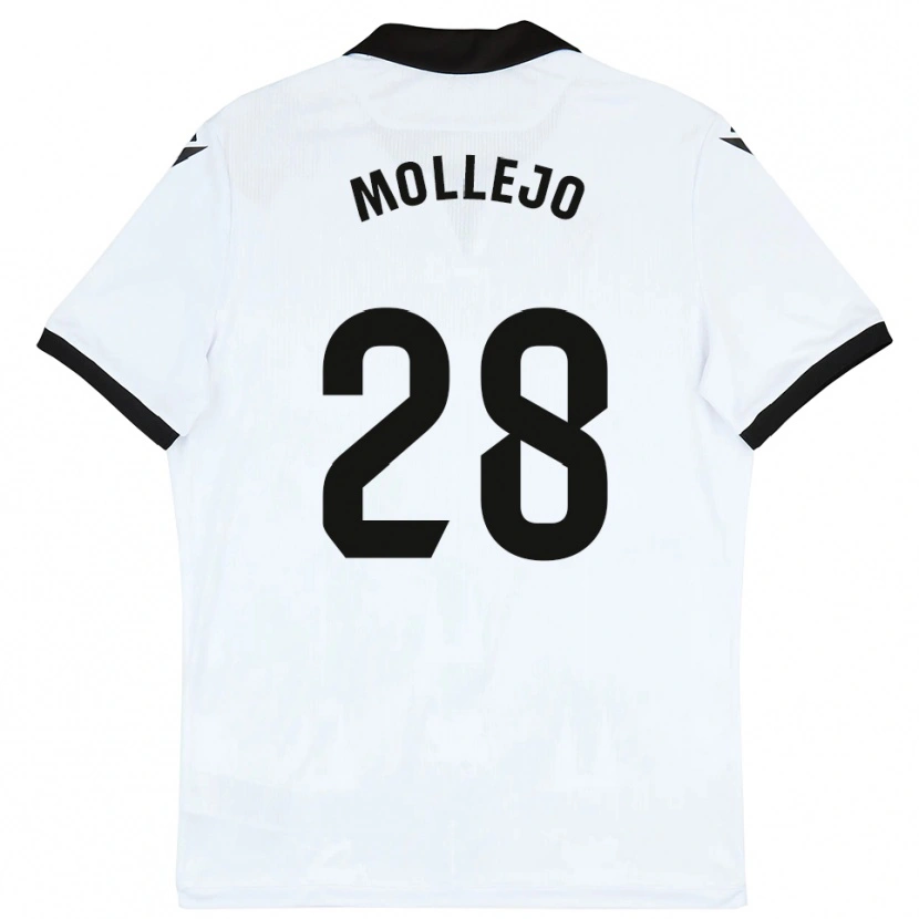Danxen Kid Víctor Mollejo #28 White Black Home Jersey 2025/26 T-Shirt