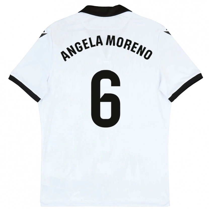 Danxen Kid Angela Moreno #6 White Black Home Jersey 2025/26 T-Shirt
