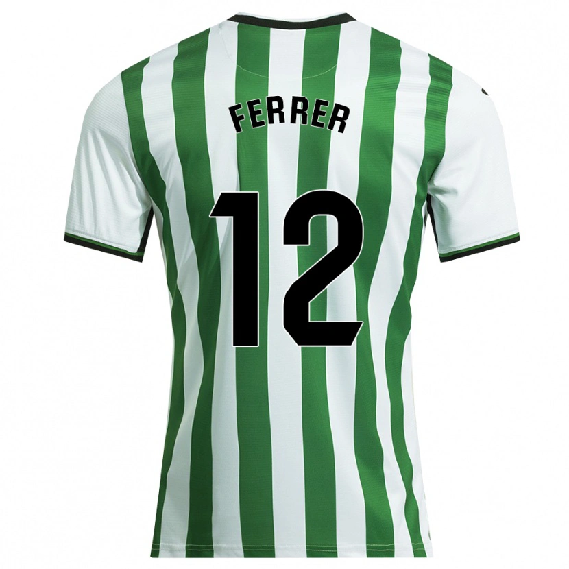 Danxen Kid Dani Ferrer #12 White Green Home Jersey 2025/26 T-Shirt
