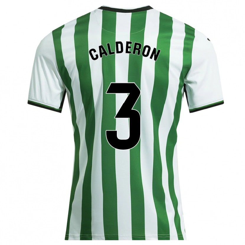 Danxen Kid José Calderón #3 White Green Home Jersey 2025/26 T-Shirt