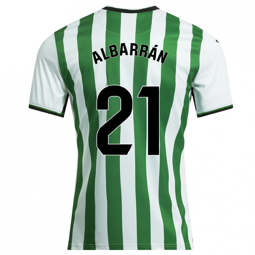 Danxen Kid Carlos Albarrán #21 White Green Home Jersey 2025/26 T-Shirt