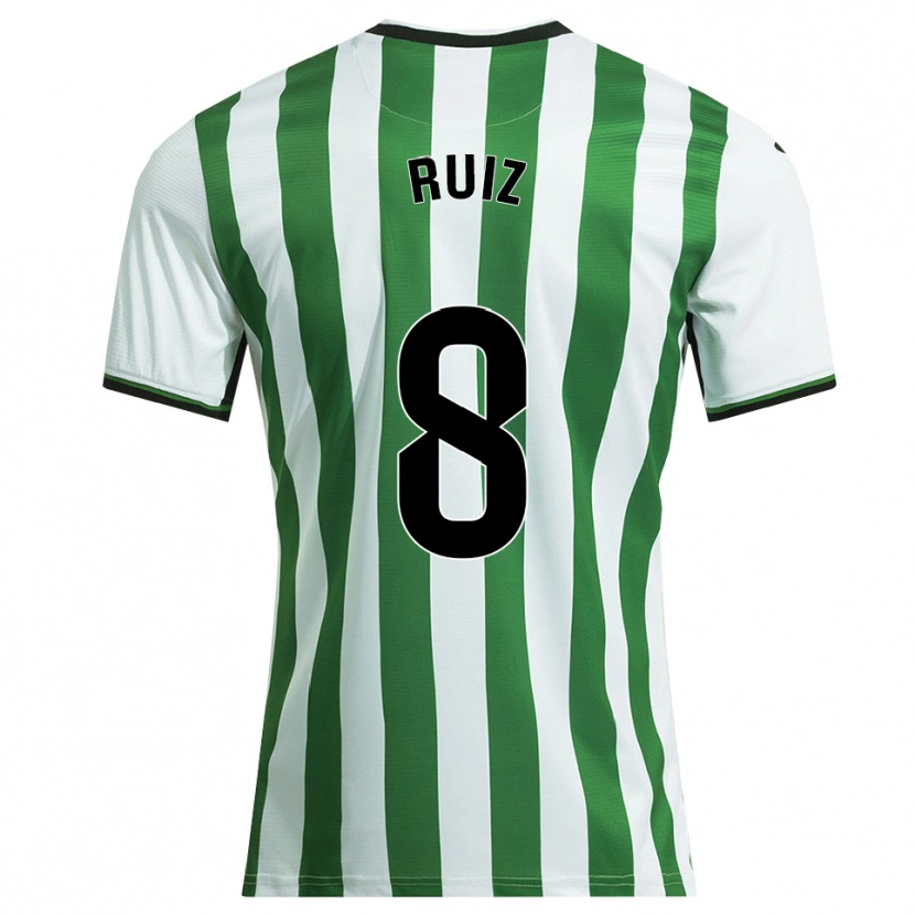 Danxen Kid Isma Ruiz #8 White Green Home Jersey 2025/26 T-Shirt