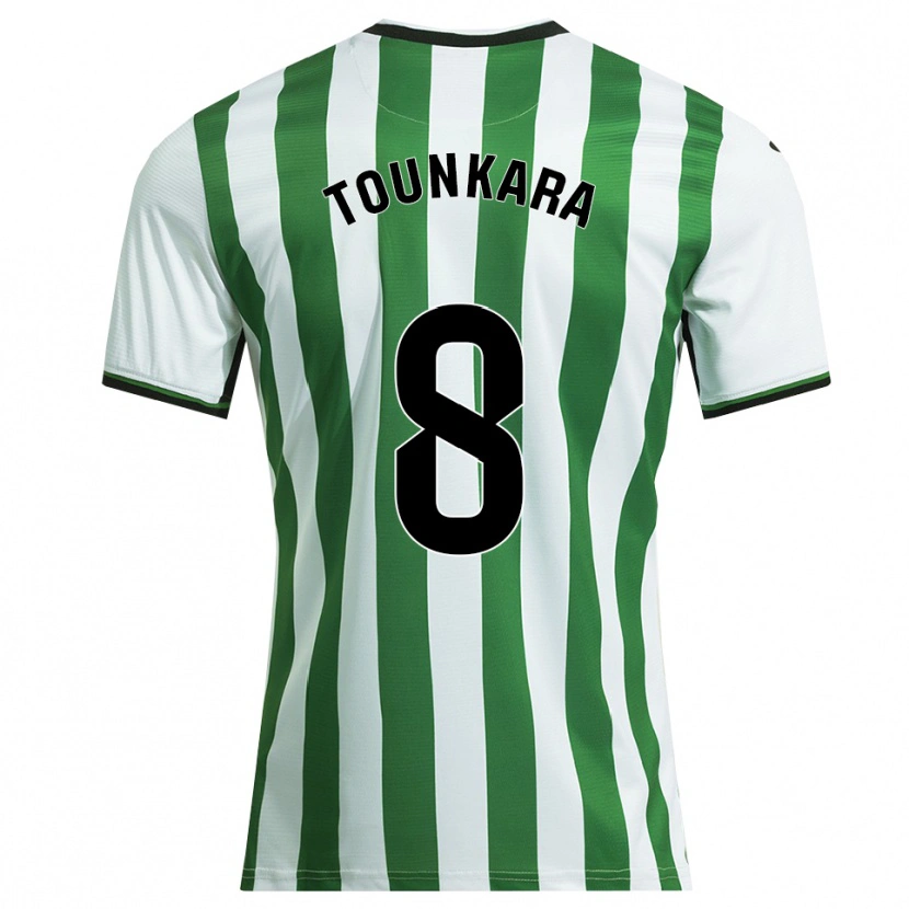 Danxen Kid Ntji Tounkara #8 White Green Home Jersey 2025/26 T-Shirt