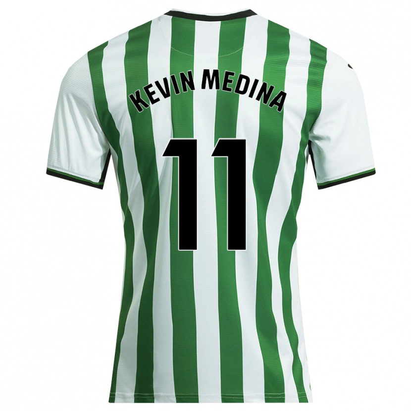 Danxen Kid Kevin Medina #11 White Green Home Jersey 2025/26 T-Shirt