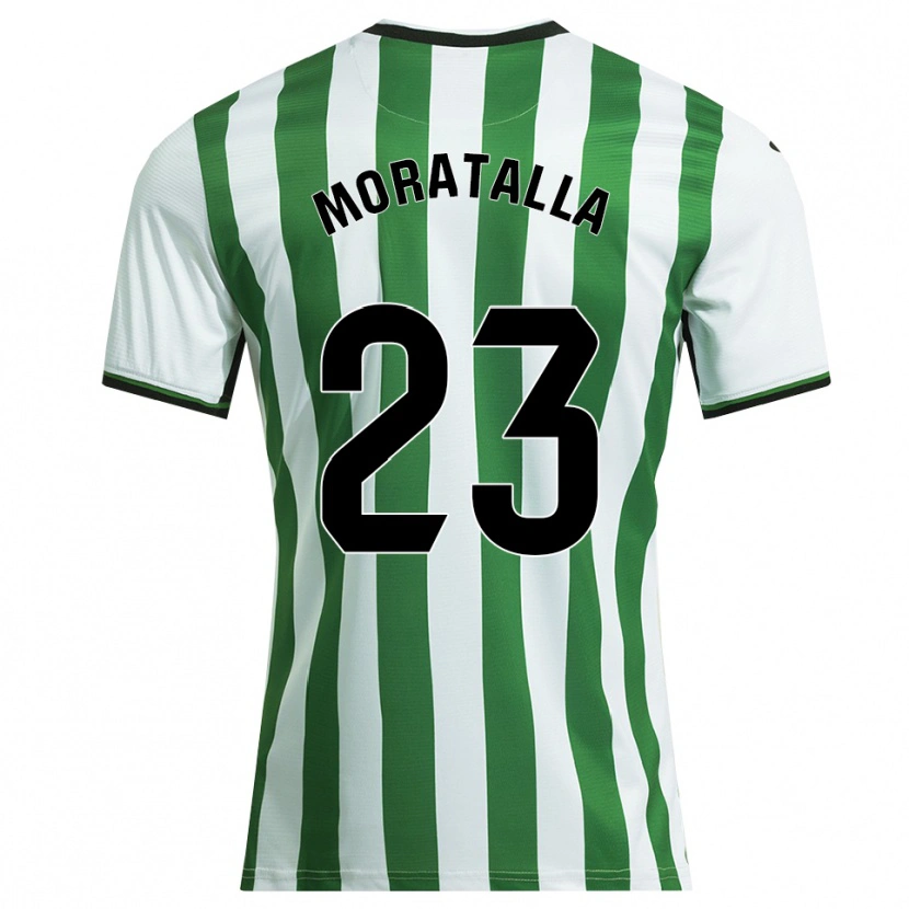 Danxen Kid Gonzalo Moratalla #23 White Green Home Jersey 2025/26 T-Shirt