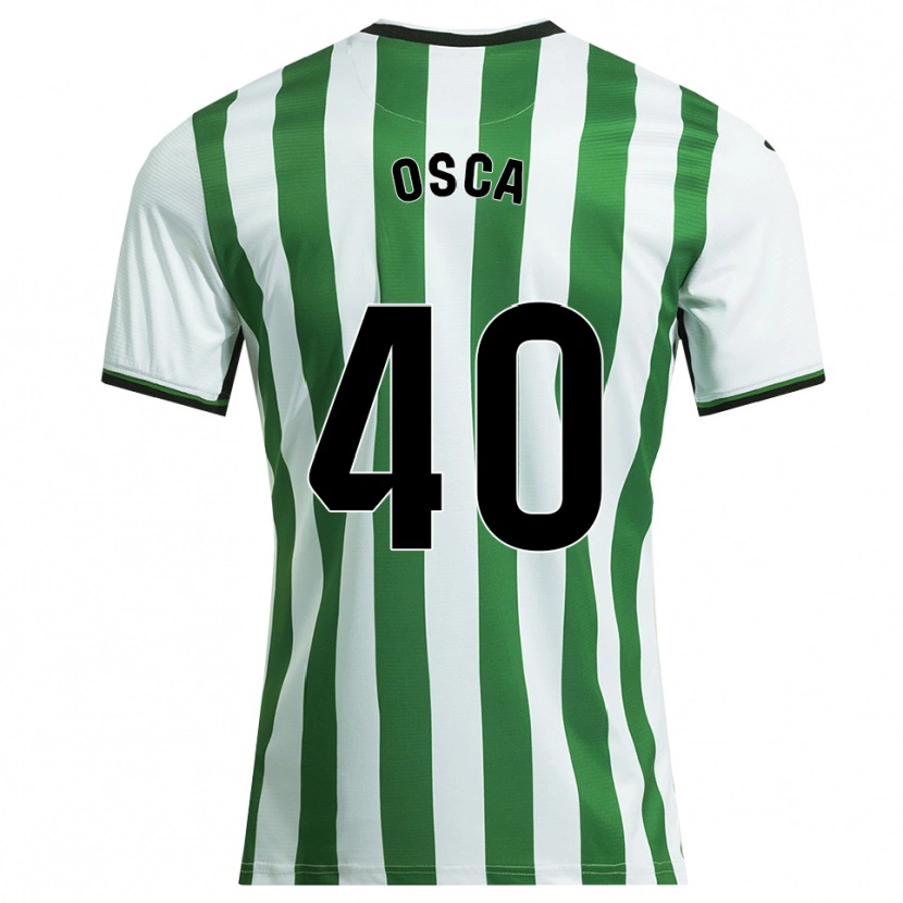 Danxen Kid Cristian Osca #40 White Green Home Jersey 2025/26 T-Shirt