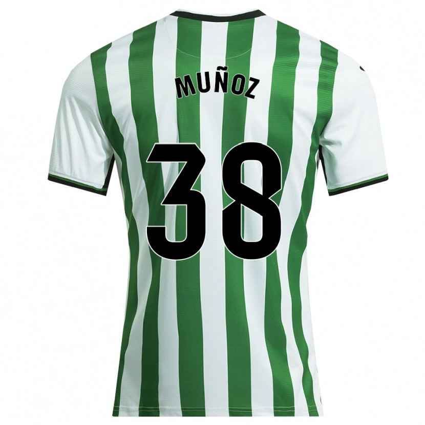 Danxen Kid Pablo Muñoz #38 White Green Home Jersey 2025/26 T-Shirt