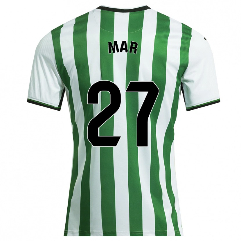 Danxen Kid Mar Gómez Orzaez #27 White Green Home Jersey 2025/26 T-Shirt