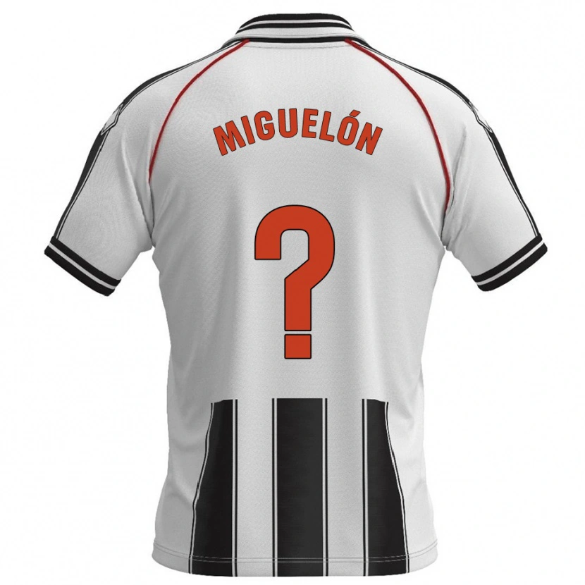 Danxen Kid Miguelón #0 White Black Home Jersey 2025/26 T-Shirt