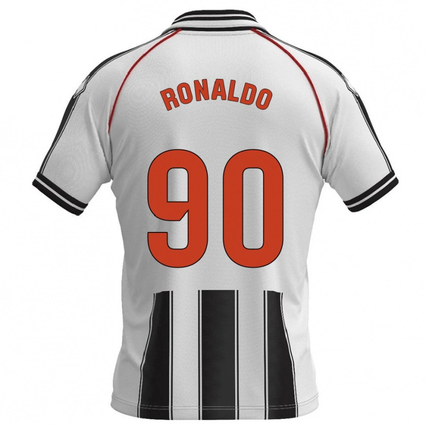 Danxen Kid Ronaldo #90 White Black Home Jersey 2025/26 T-Shirt