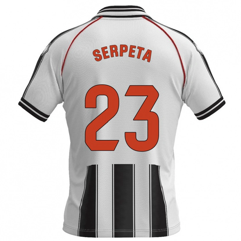 Danxen Kid Serpeta #23 White Black Home Jersey 2025/26 T-Shirt