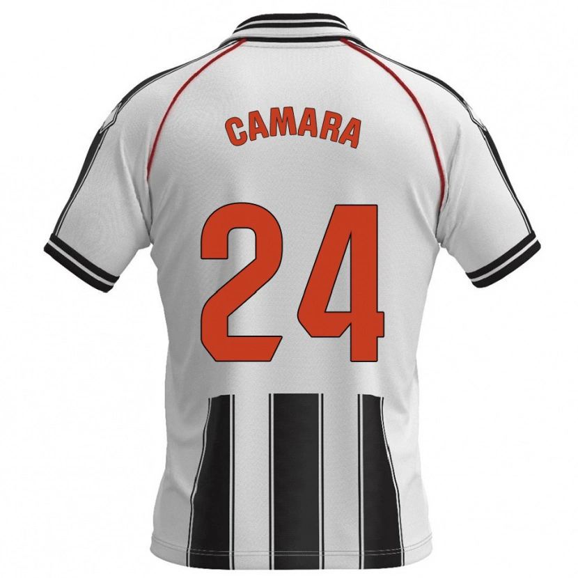 Danxen Kid Ousmane Camara #24 White Black Home Jersey 2025/26 T-Shirt
