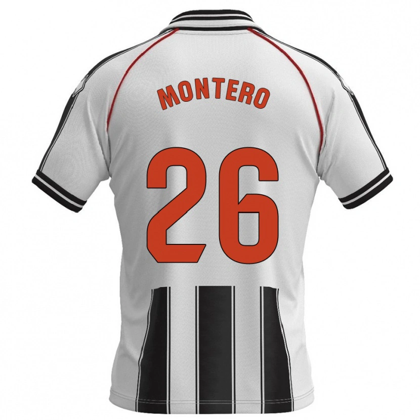 Danxen Kid Marcos Montero #26 White Black Home Jersey 2025/26 T-Shirt