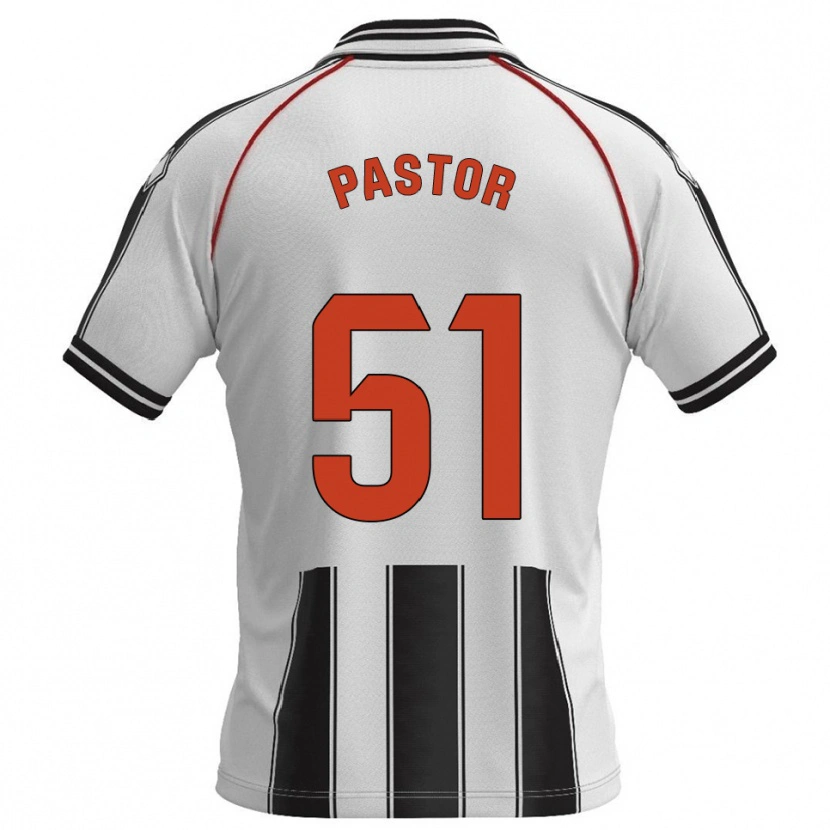 Danxen Kid Gonzalo Pastor #51 White Black Home Jersey 2025/26 T-Shirt