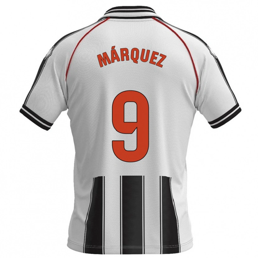 Danxen Kid Eddiel Márquez #9 White Black Home Jersey 2025/26 T-Shirt