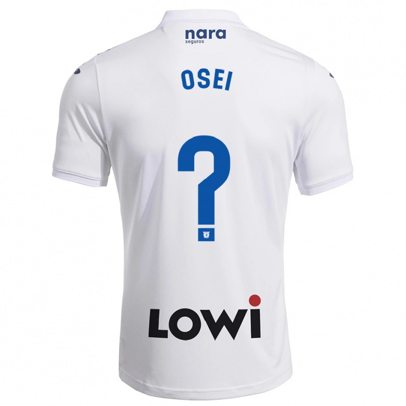 Danxen Kid David Osei #0 White Navy Home Jersey 2025/26 T-Shirt