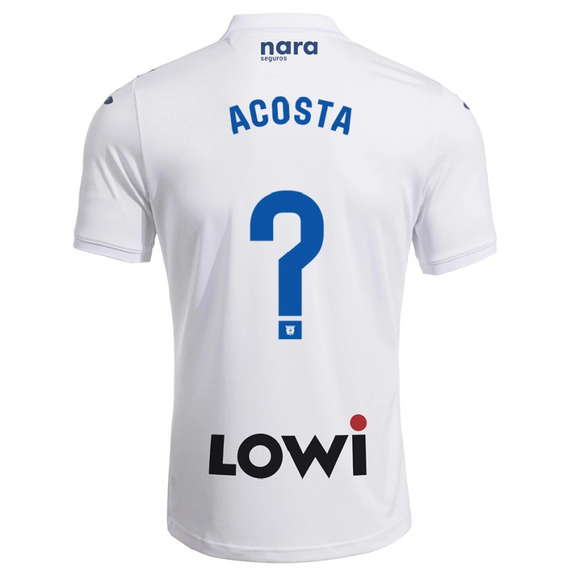 Danxen Kid Camilo Acosta #0 White Navy Home Jersey 2025/26 T-Shirt