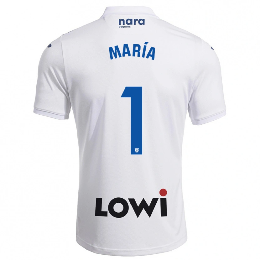 Danxen Kid María Hernández #1 White Navy Home Jersey 2025/26 T-Shirt