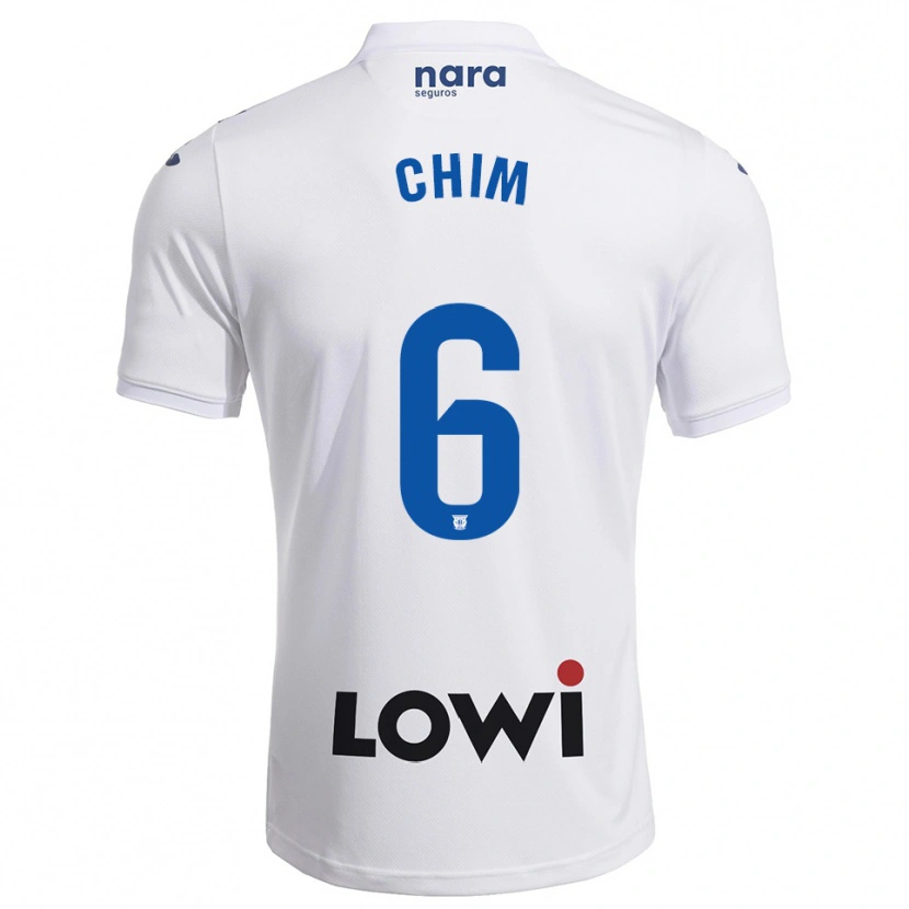 Danxen Kid Adrian Chim #6 White Navy Home Jersey 2025/26 T-Shirt